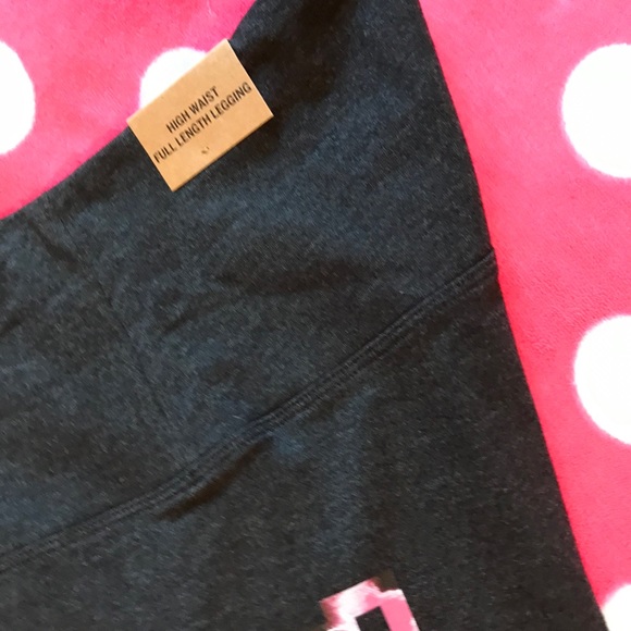 💗VS PINK GREY PURPLE TIE DYE LOGO LEGGINGS - Picture 9 of 14